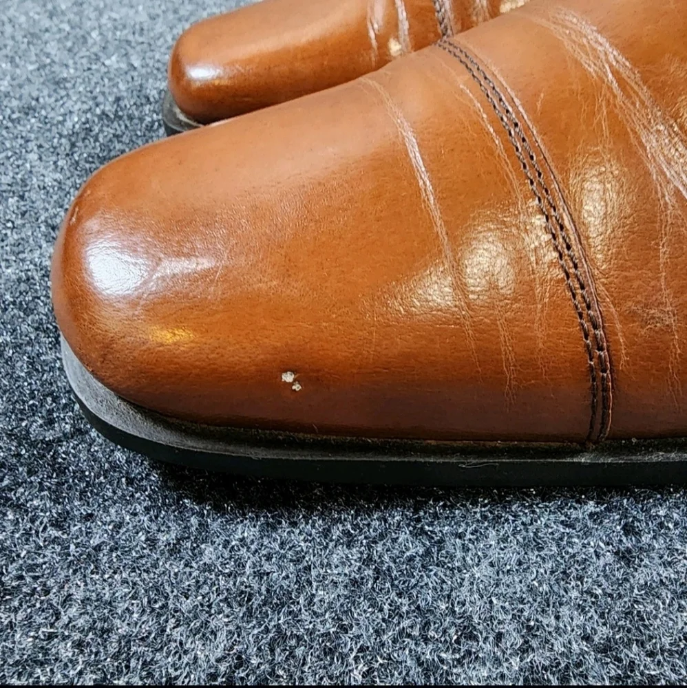 Adolfo Oxford Derbys Lace Up Men's 11  Shoes Brown Heel‎ & Toe Guards On Sole